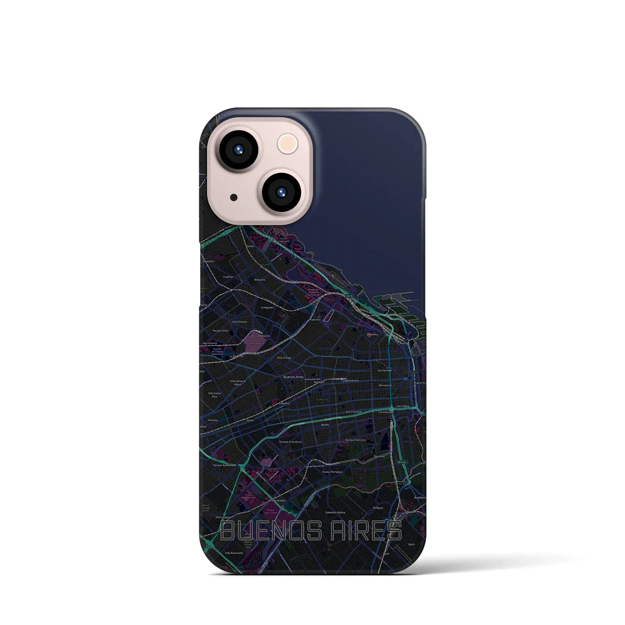 【ブエノスアイレス(アルゼンチン)】地図柄iPhoneケース(バックカバータイプ)