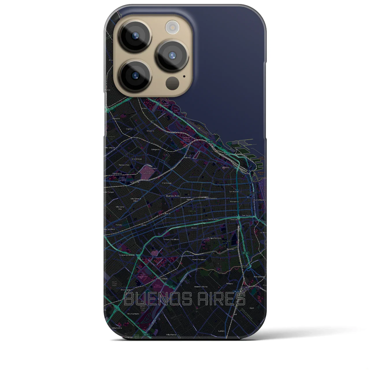 【ブエノスアイレス(アルゼンチン)】地図柄iPhoneケース(バックカバータイプ)