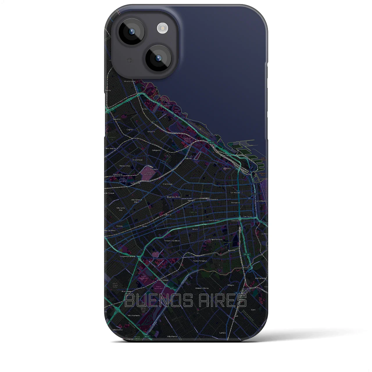 【ブエノスアイレス(アルゼンチン)】地図柄iPhoneケース(バックカバータイプ)