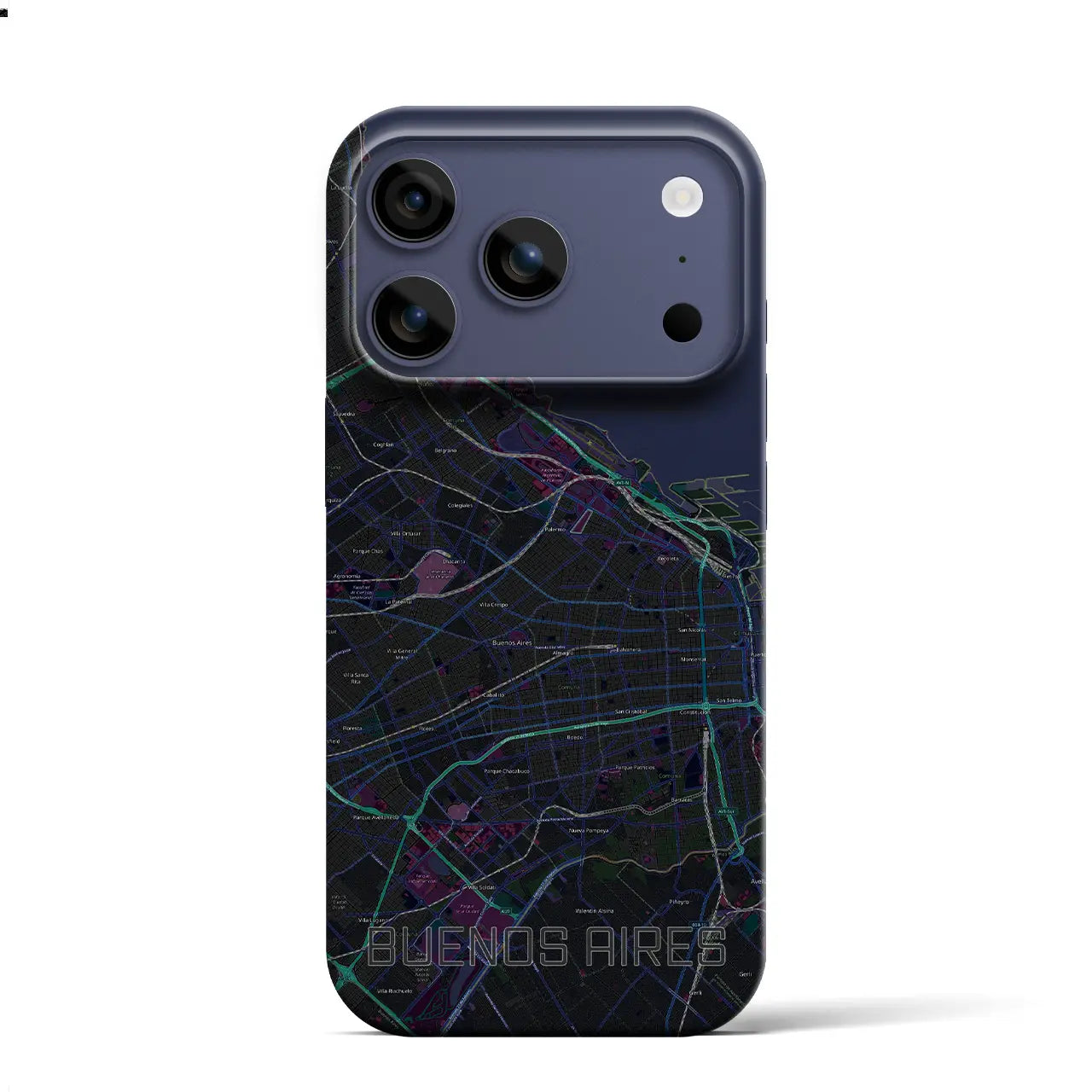 【ブエノスアイレス(アルゼンチン)】地図柄iPhoneケース(バックカバータイプ)