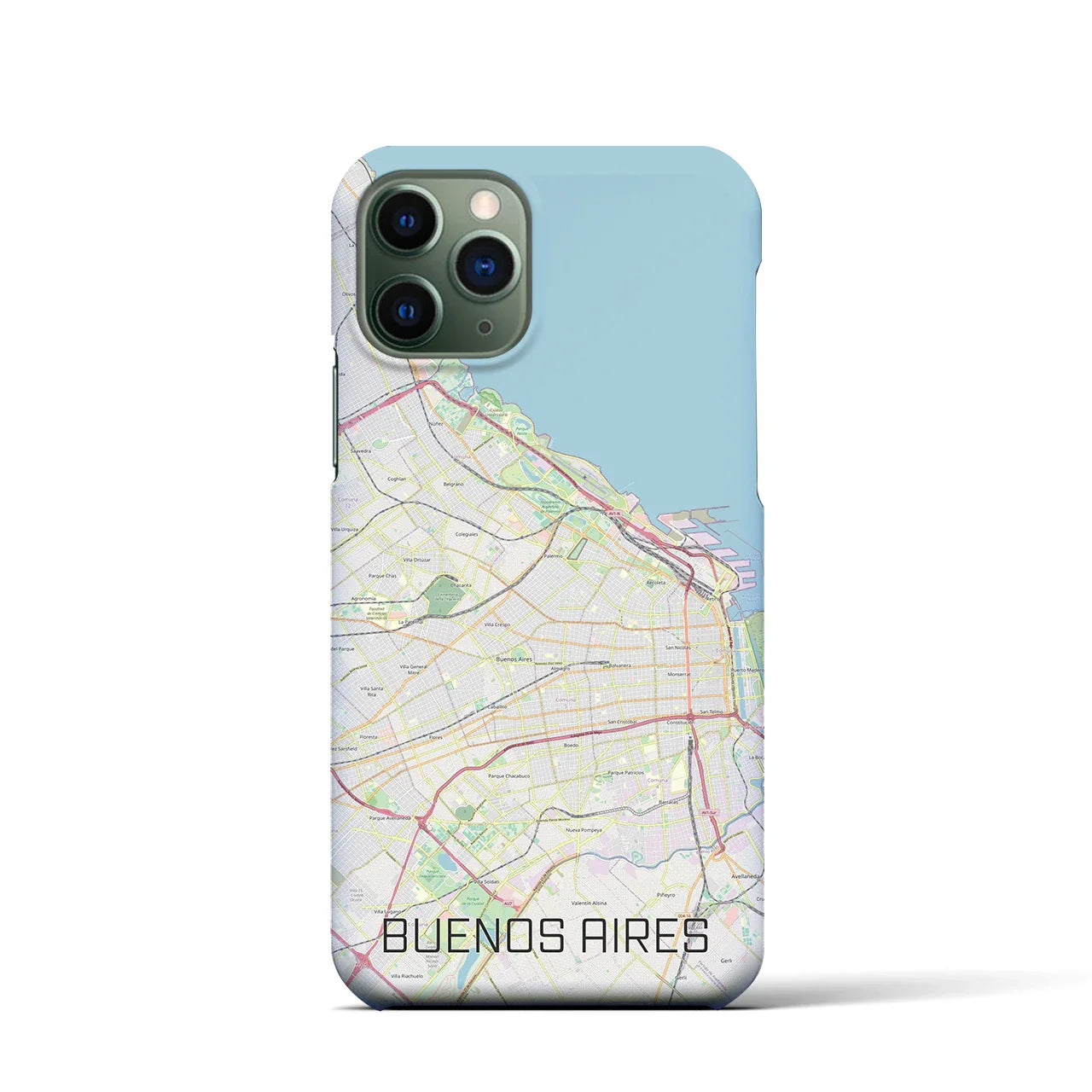 【ブエノスアイレス(アルゼンチン)】地図柄iPhoneケース(バックカバータイプ)