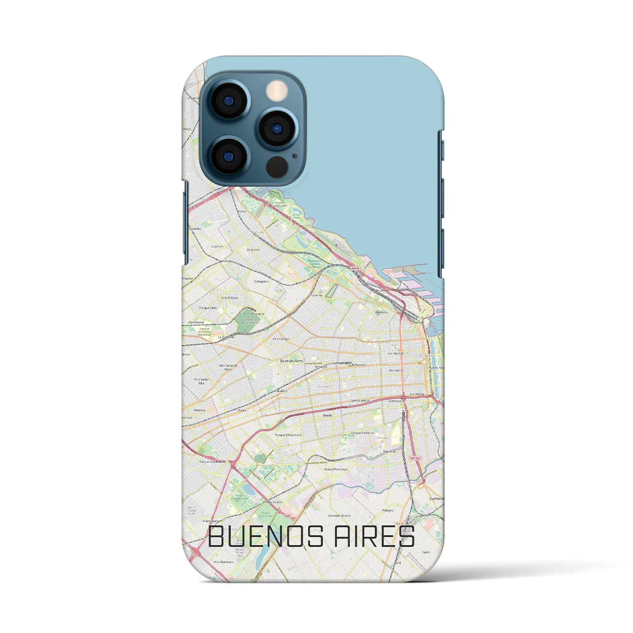 【ブエノスアイレス(アルゼンチン)】地図柄iPhoneケース(バックカバータイプ)