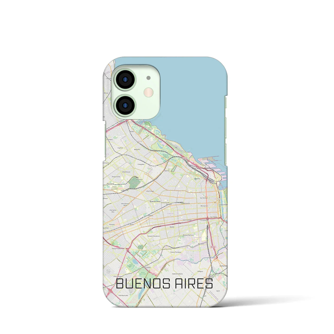【ブエノスアイレス(アルゼンチン)】地図柄iPhoneケース(バックカバータイプ)