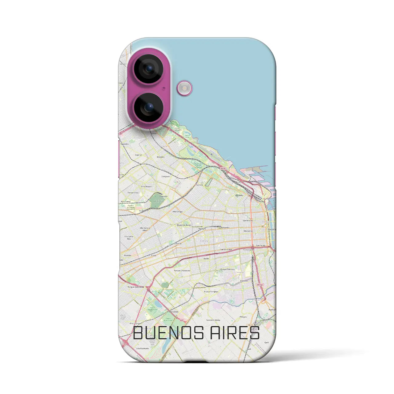 【ブエノスアイレス(アルゼンチン)】地図柄iPhoneケース(バックカバータイプ)