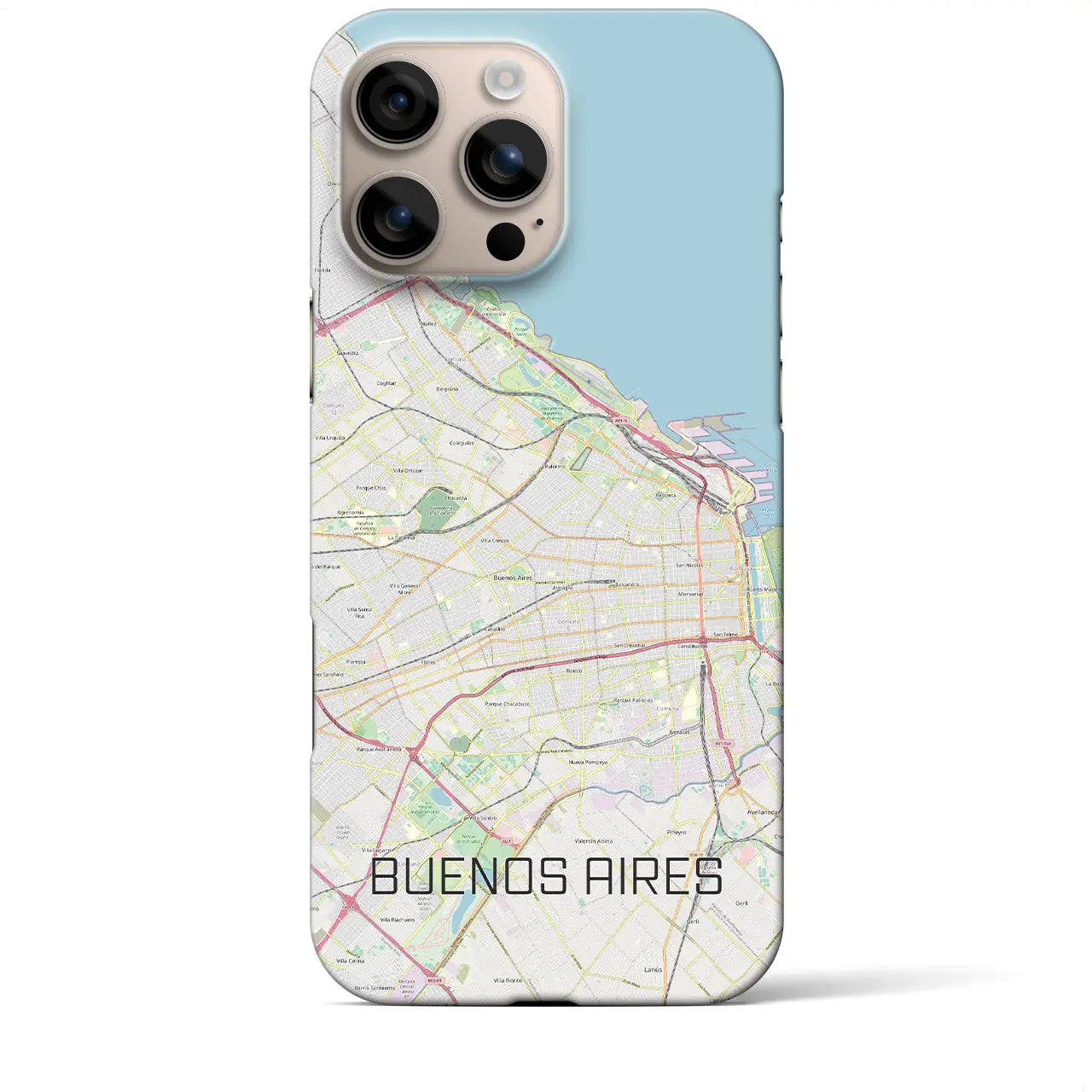 【ブエノスアイレス(アルゼンチン)】地図柄iPhoneケース(バックカバータイプ)