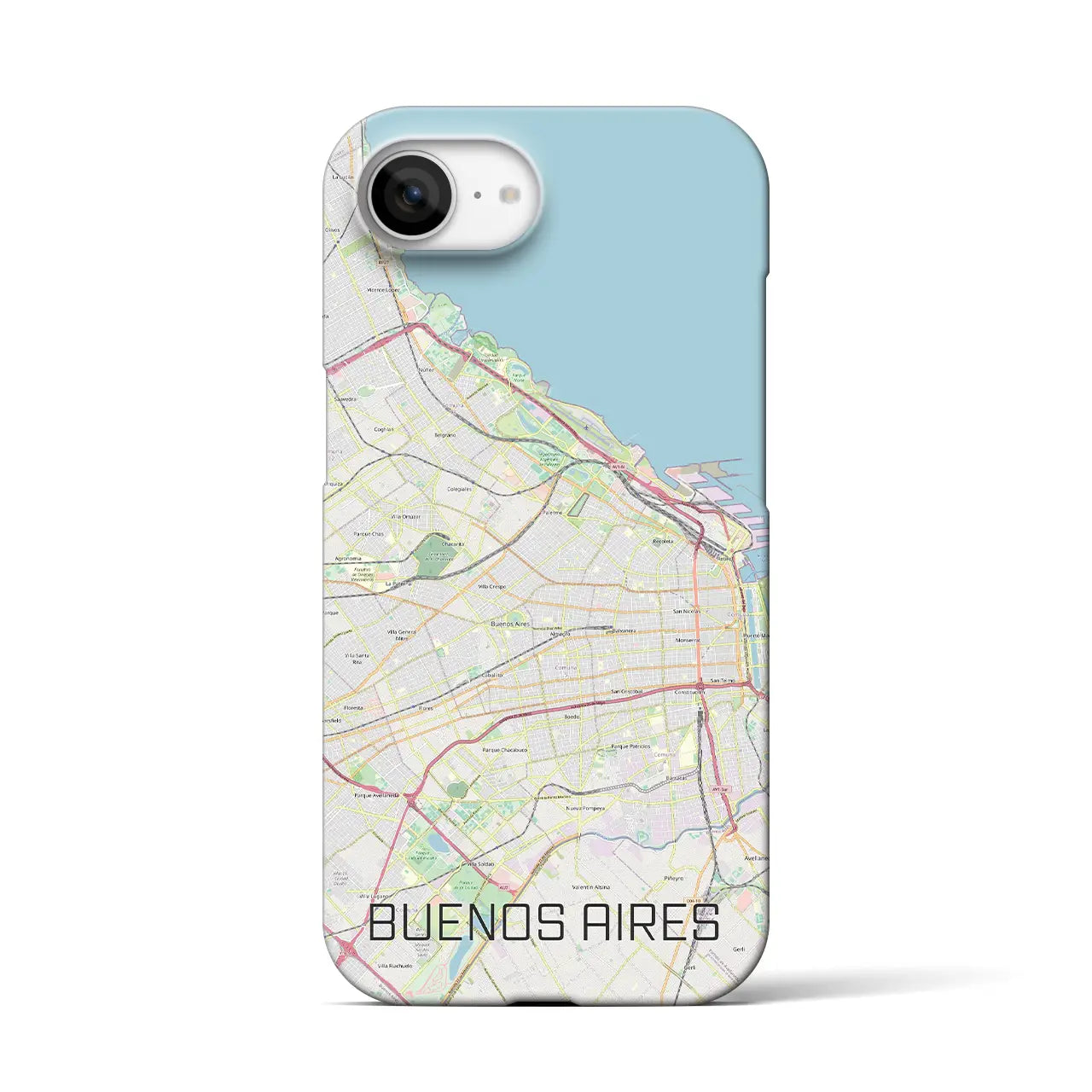 【ブエノスアイレス(アルゼンチン)】地図柄iPhoneケース(バックカバータイプ)