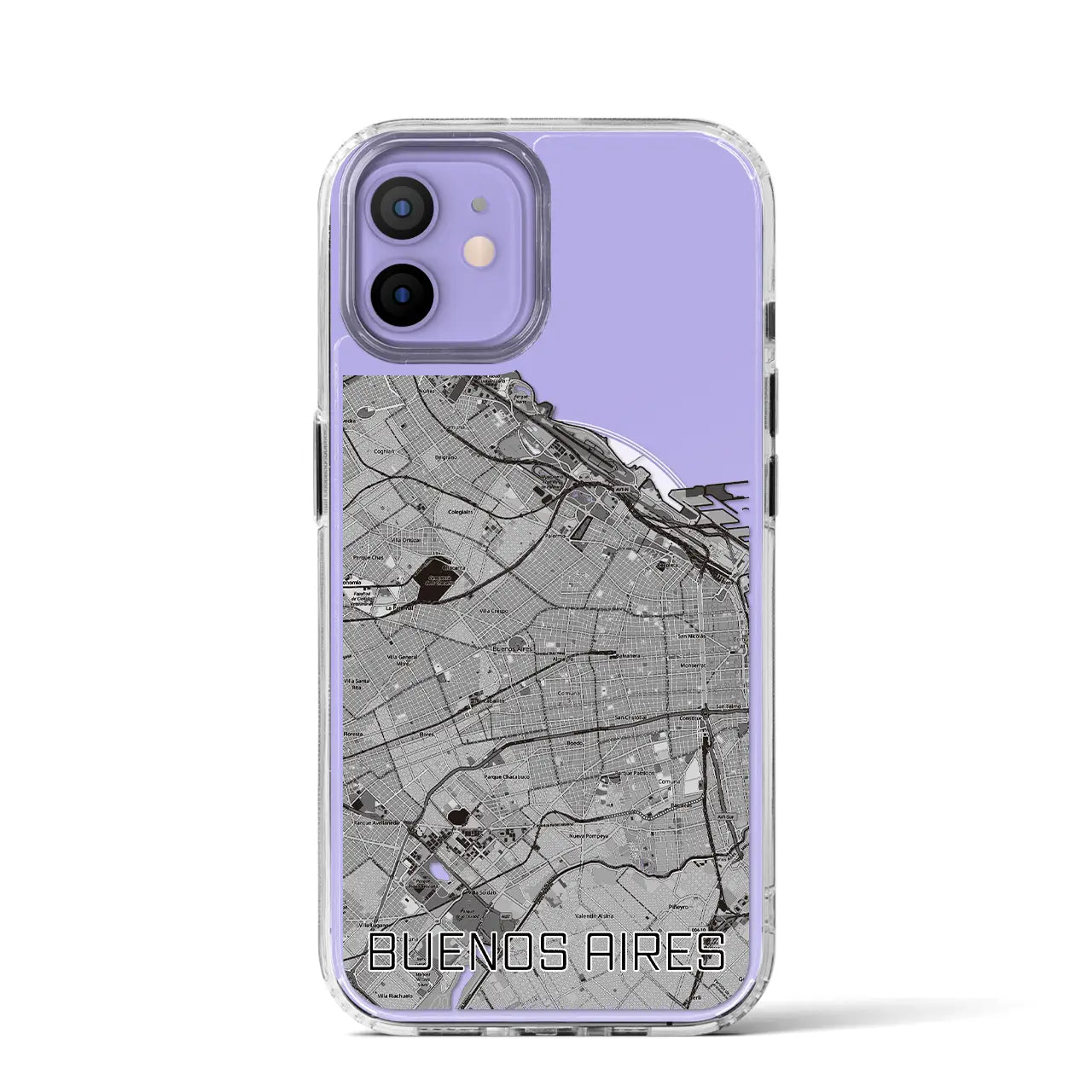 【ブエノスアイレス(アルゼンチン)】地図柄iPhoneケース(MagSafeタイプ)