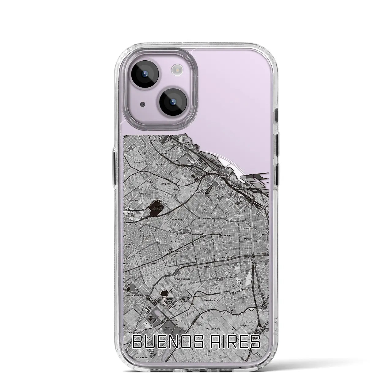 【ブエノスアイレス(アルゼンチン)】地図柄iPhoneケース(MagSafeタイプ)