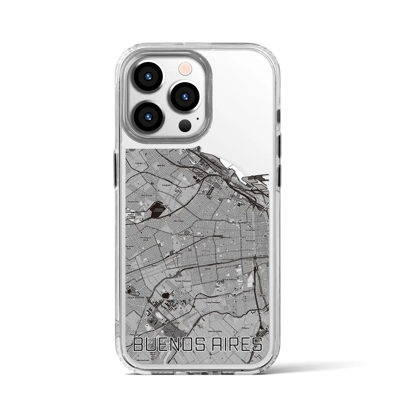 【ブエノスアイレス(アルゼンチン)】地図柄iPhoneケース(MagSafeタイプ)