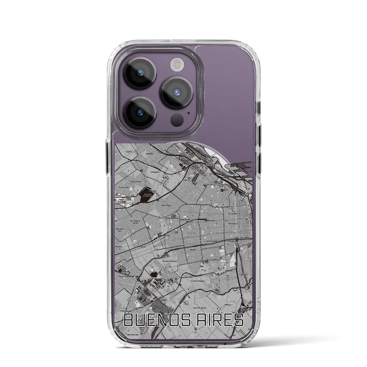 【ブエノスアイレス(アルゼンチン)】地図柄iPhoneケース(MagSafeタイプ)