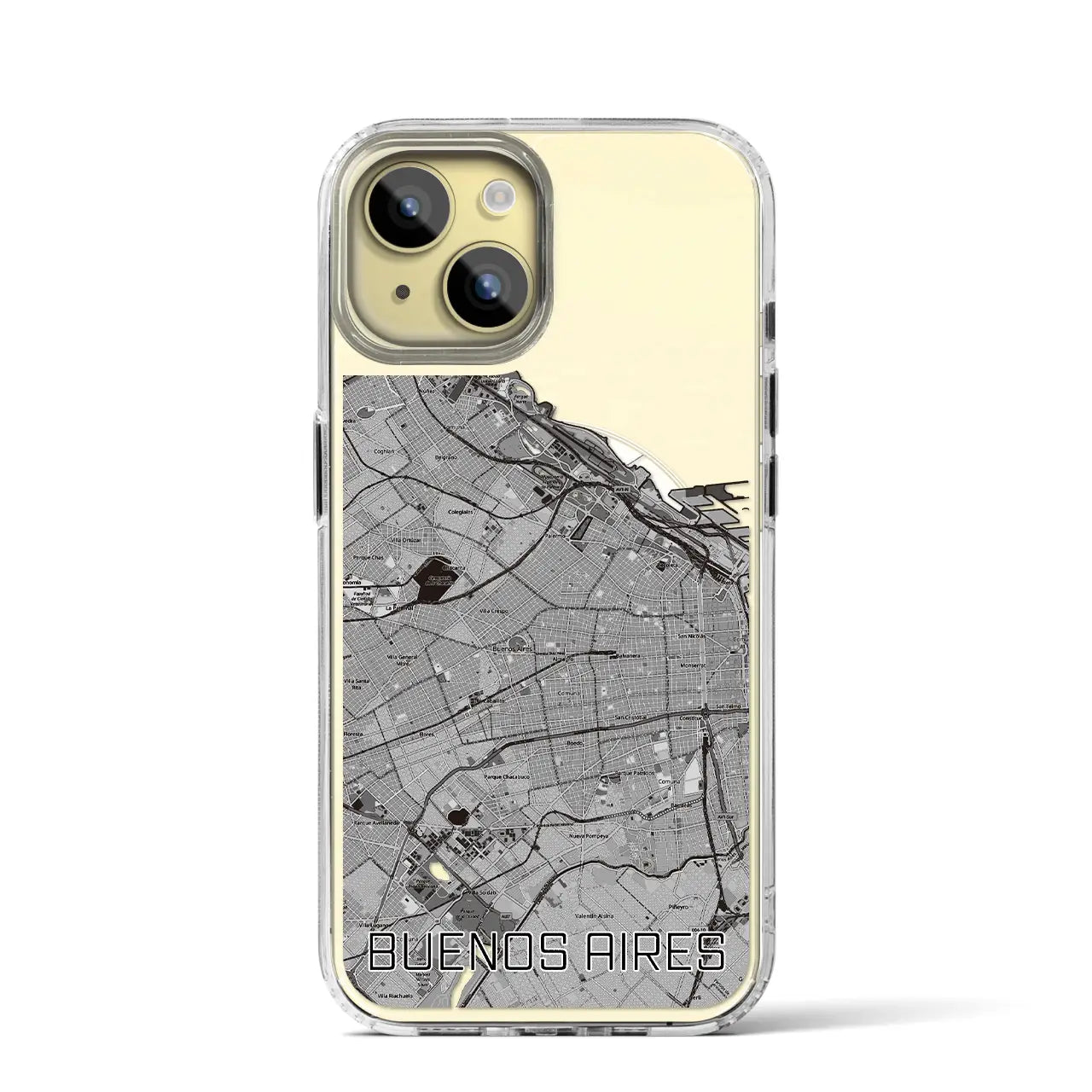 【ブエノスアイレス(アルゼンチン)】地図柄iPhoneケース(MagSafeタイプ)