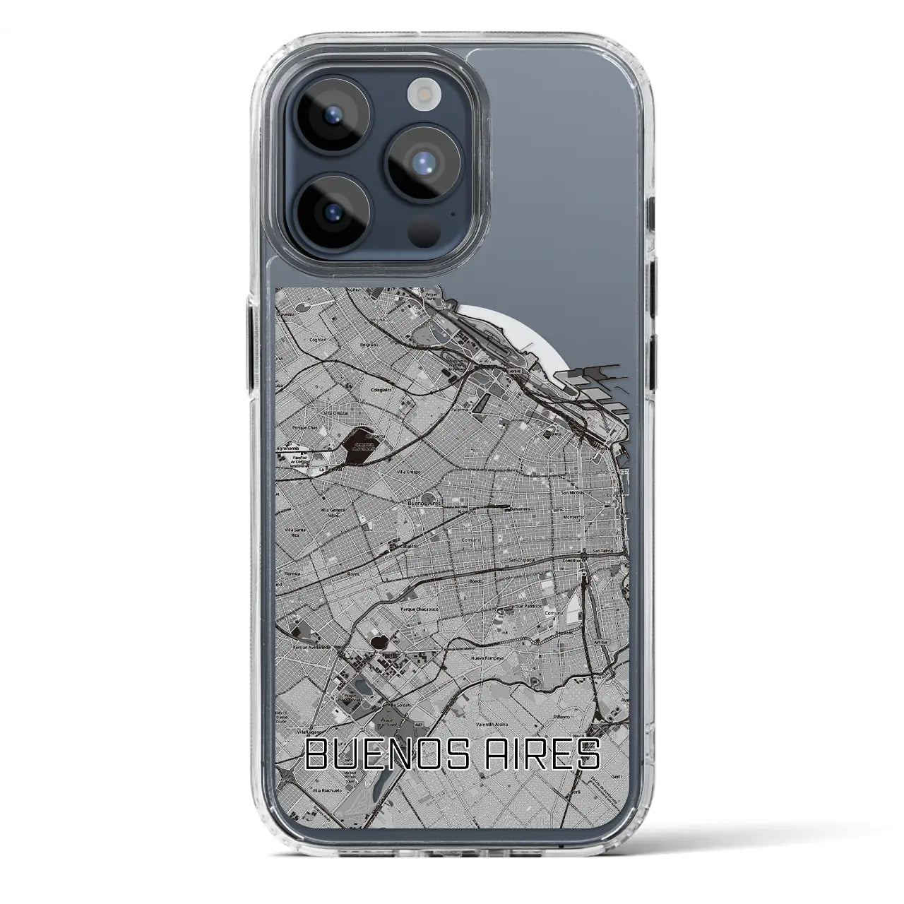 【ブエノスアイレス(アルゼンチン)】地図柄iPhoneケース(MagSafeタイプ)