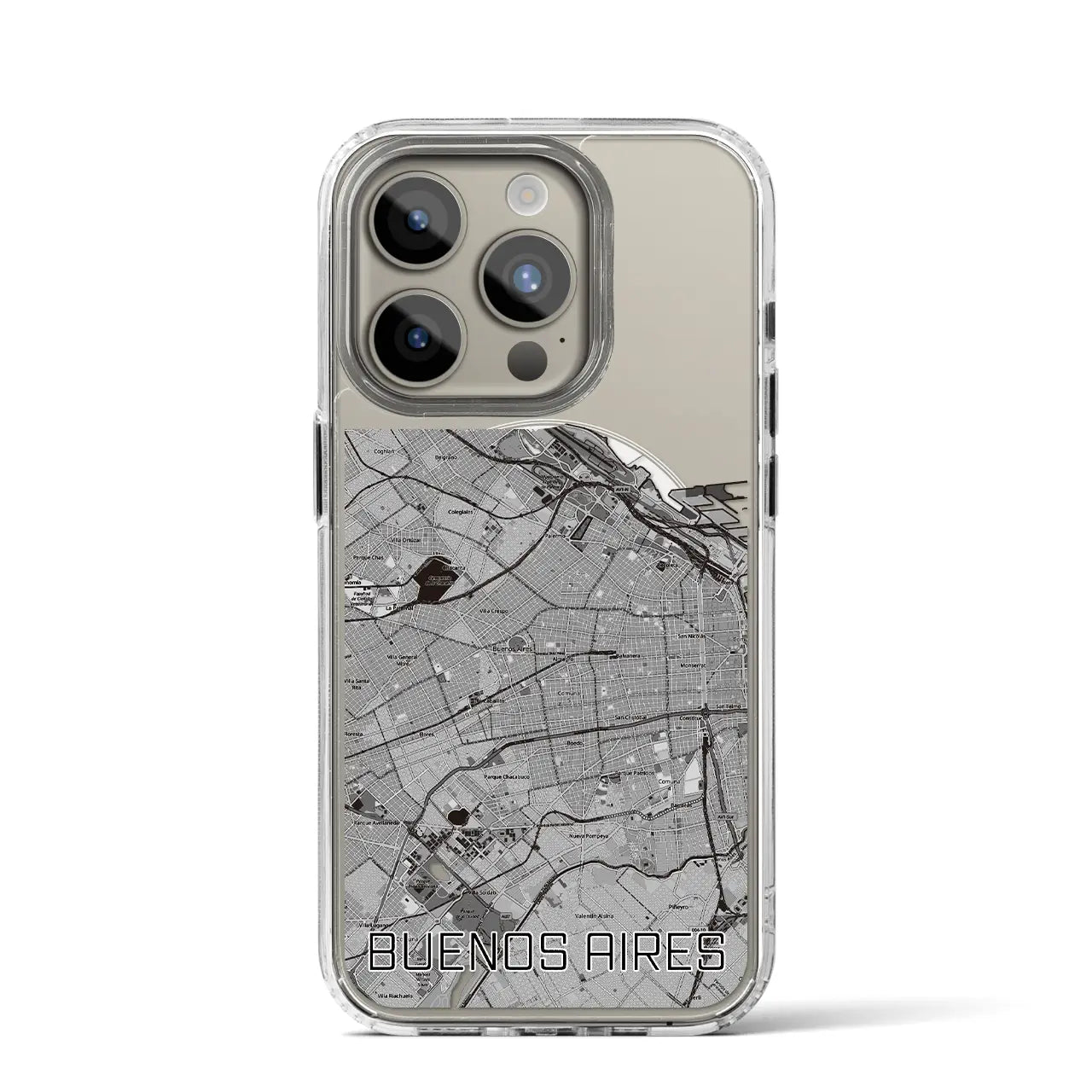 【ブエノスアイレス(アルゼンチン)】地図柄iPhoneケース(MagSafeタイプ)