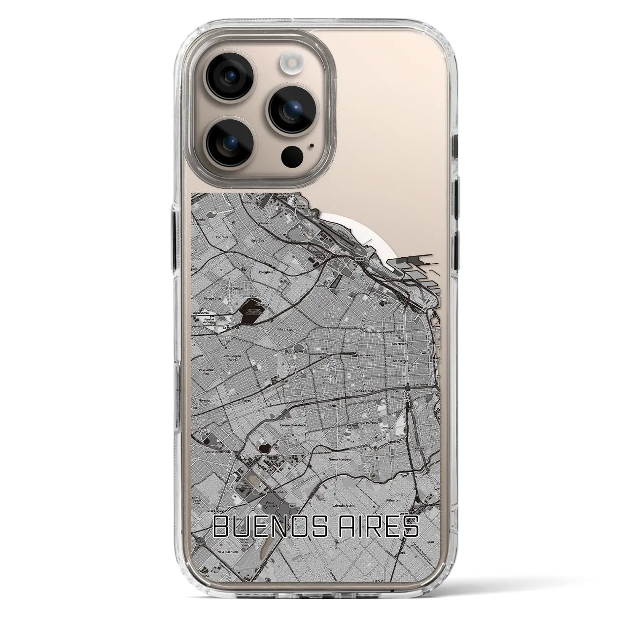 【ブエノスアイレス(アルゼンチン)】地図柄iPhoneケース(MagSafeタイプ)