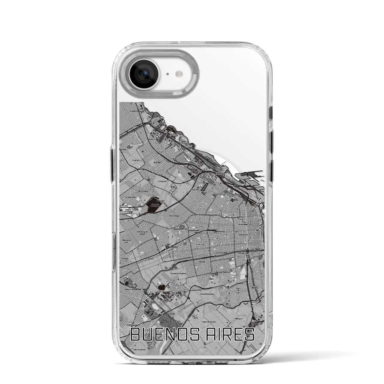【ブエノスアイレス(アルゼンチン)】地図柄iPhoneケース(MagSafeタイプ)
