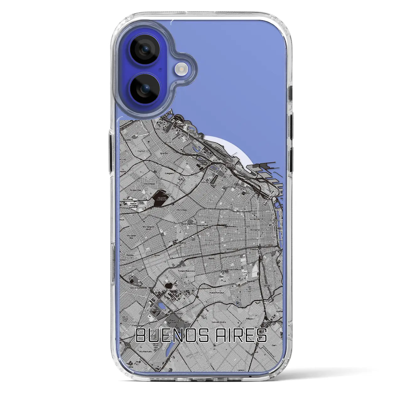 【ブエノスアイレス(アルゼンチン)】地図柄iPhoneケース(MagSafeタイプ)