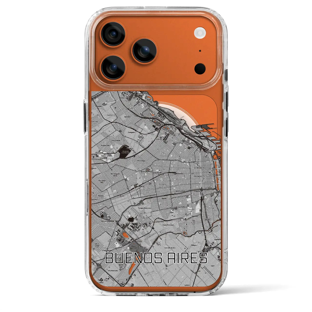 【ブエノスアイレス(アルゼンチン)】地図柄iPhoneケース(MagSafeタイプ)