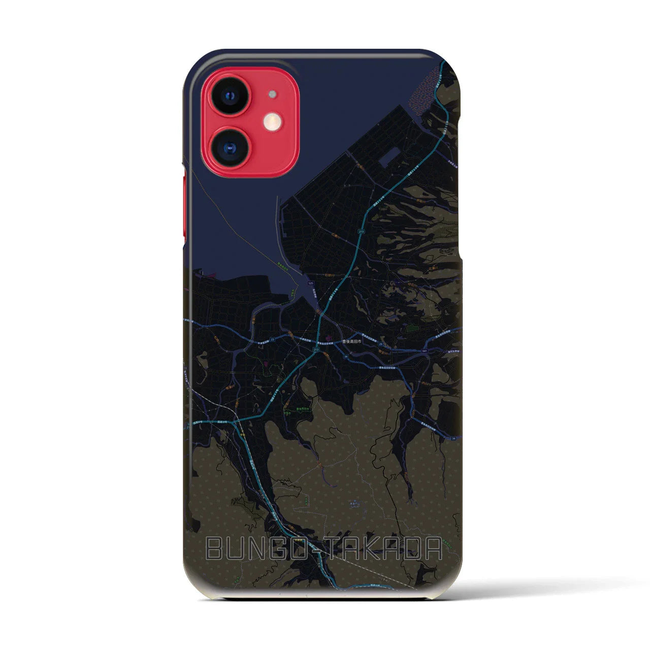 【豊後高田(大分県)】地図柄iPhoneケース(バックカバータイプ)