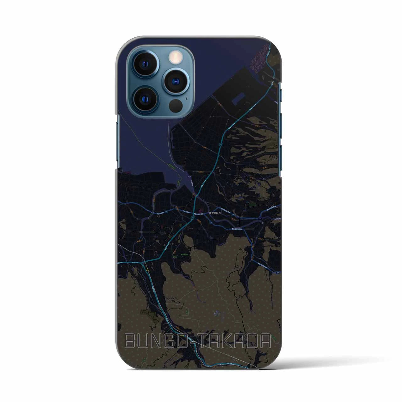 【豊後高田(大分県)】地図柄iPhoneケース(バックカバータイプ)