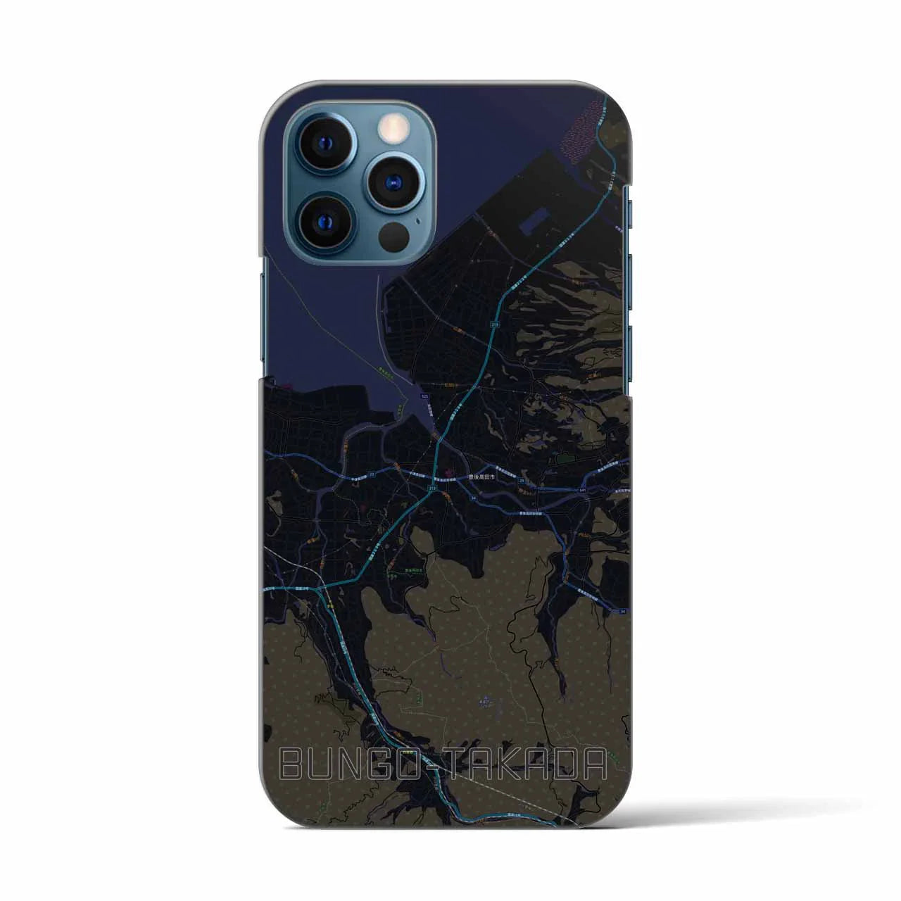 【豊後高田(大分県)】地図柄iPhoneケース(バックカバータイプ)
