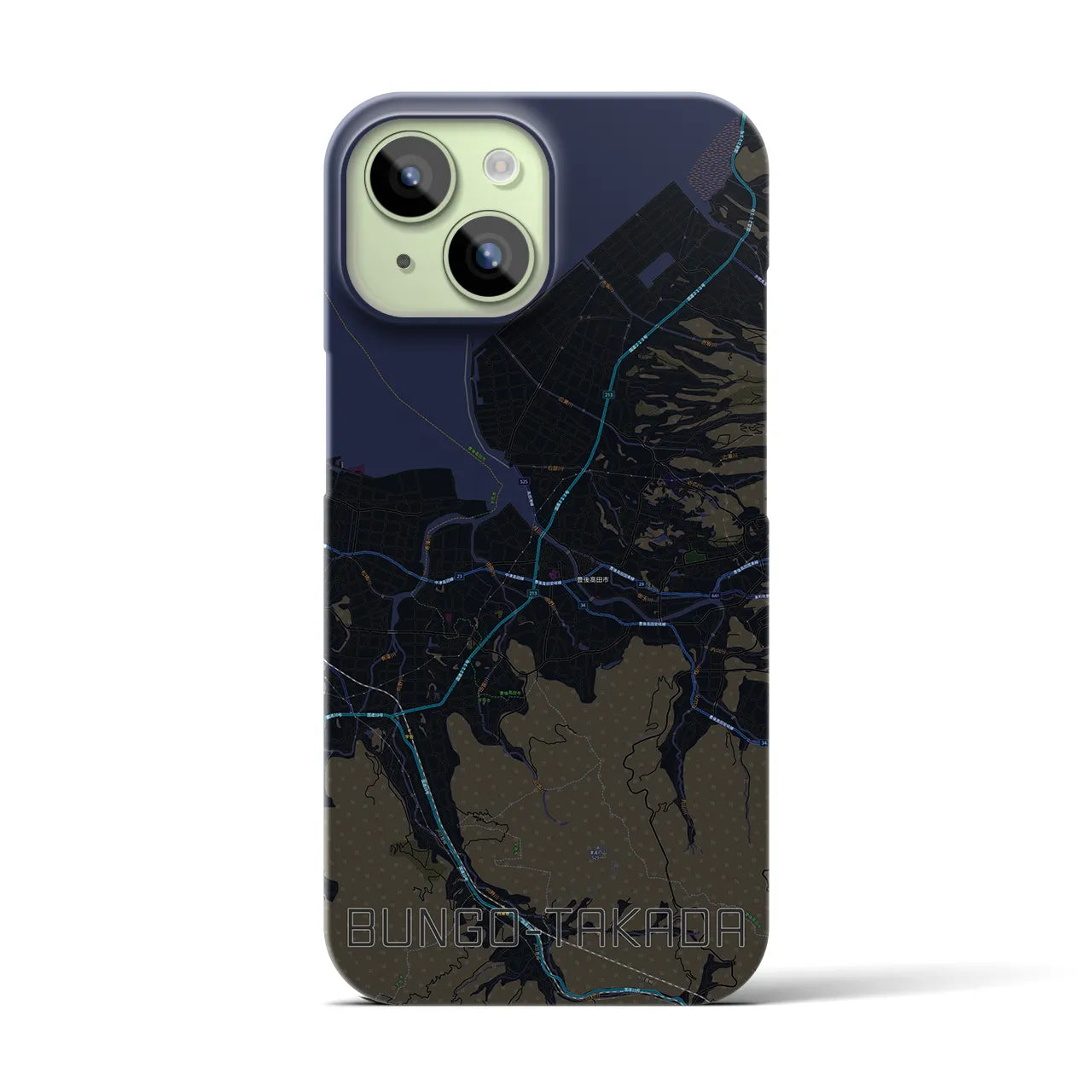 【豊後高田(大分県)】地図柄iPhoneケース(バックカバータイプ)