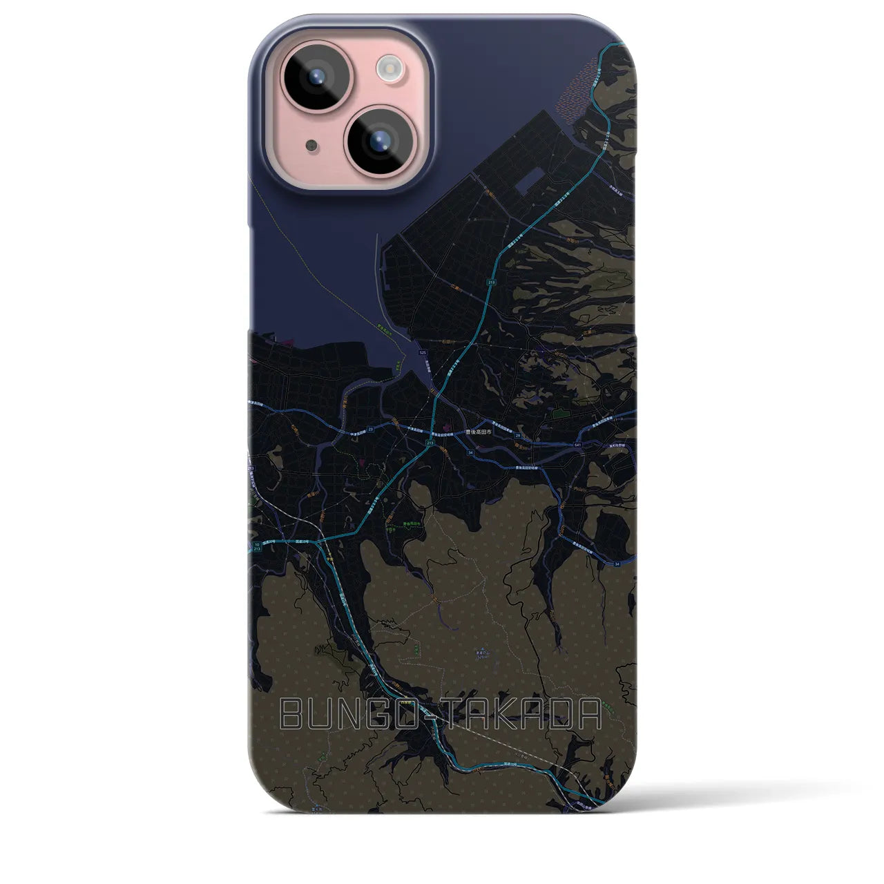 【豊後高田(大分県)】地図柄iPhoneケース(バックカバータイプ)