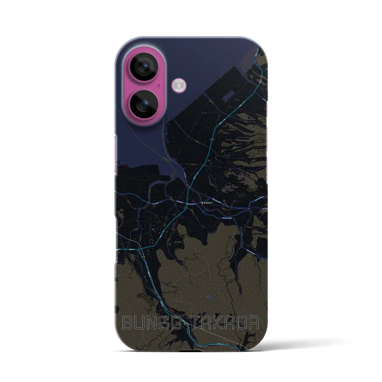 【豊後高田(大分県)】地図柄iPhoneケース(バックカバータイプ)