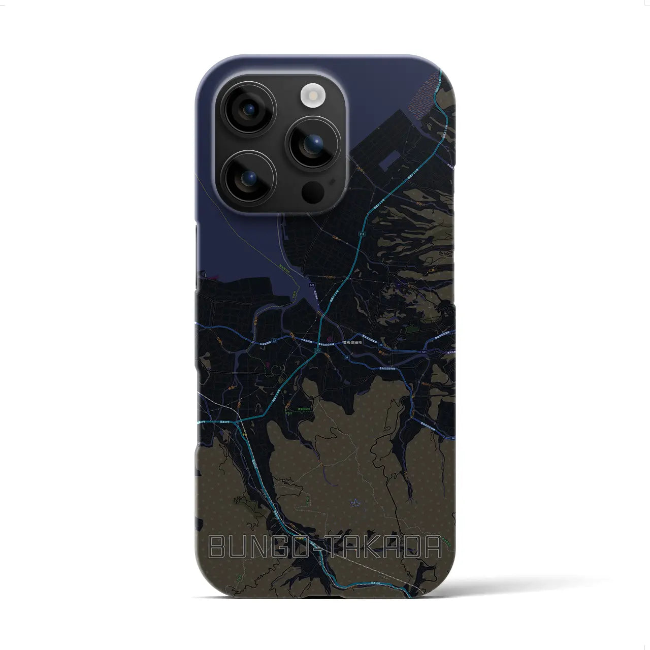 【豊後高田(大分県)】地図柄iPhoneケース(バックカバータイプ)