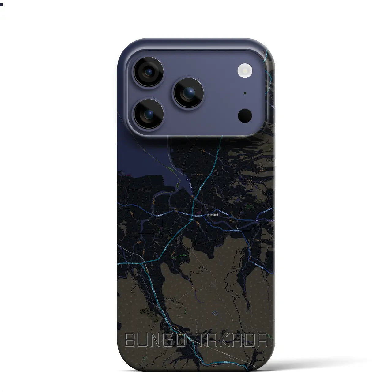 【豊後高田(大分県)】地図柄iPhoneケース(バックカバータイプ)