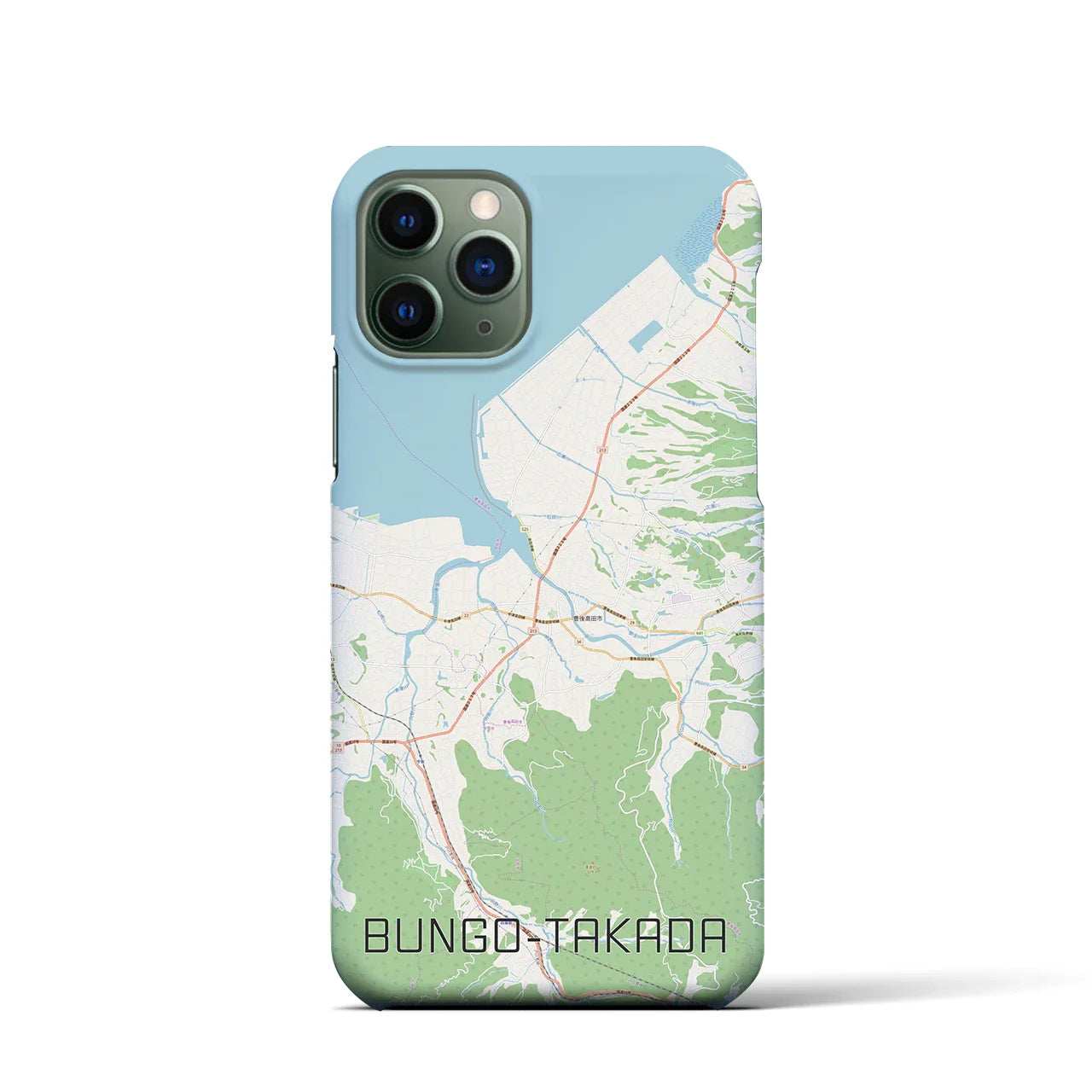 【豊後高田(大分県)】地図柄iPhoneケース(バックカバータイプ)