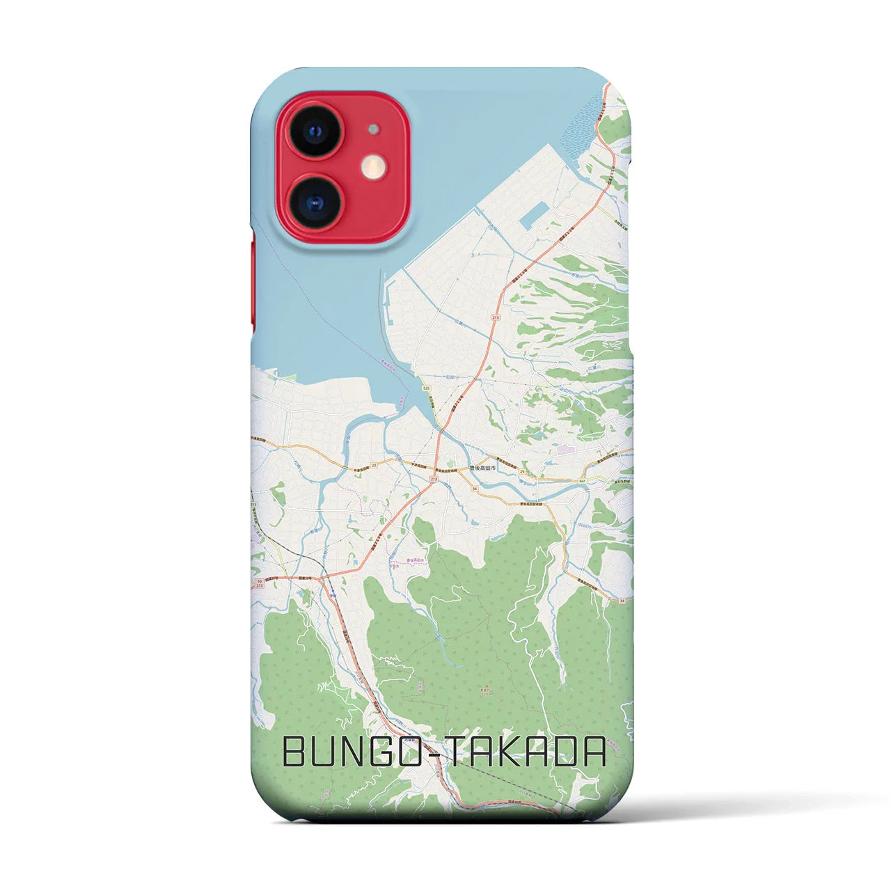 【豊後高田(大分県)】地図柄iPhoneケース(バックカバータイプ)