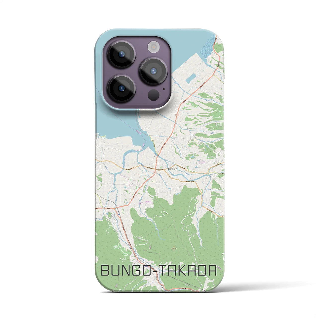 【豊後高田(大分県)】地図柄iPhoneケース(バックカバータイプ)