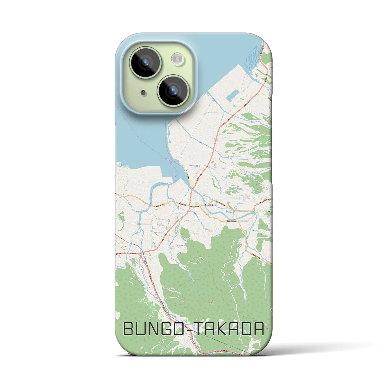 【豊後高田(大分県)】地図柄iPhoneケース(バックカバータイプ)