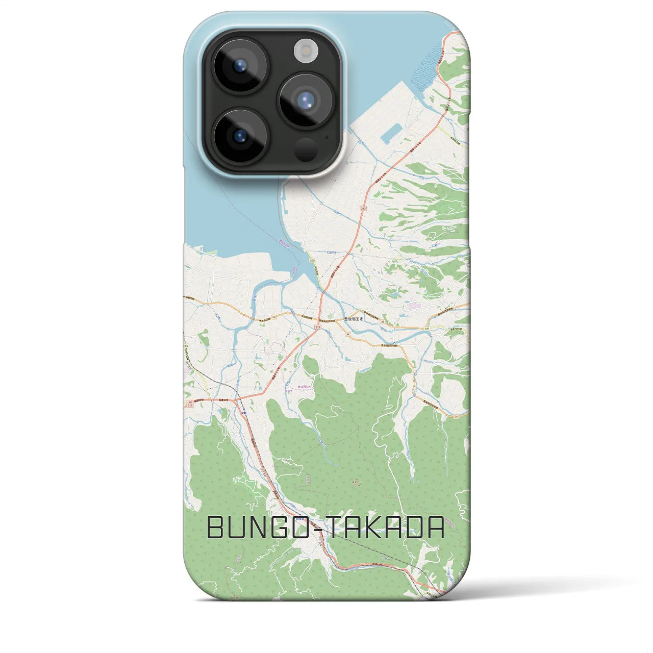 【豊後高田(大分県)】地図柄iPhoneケース(バックカバータイプ)
