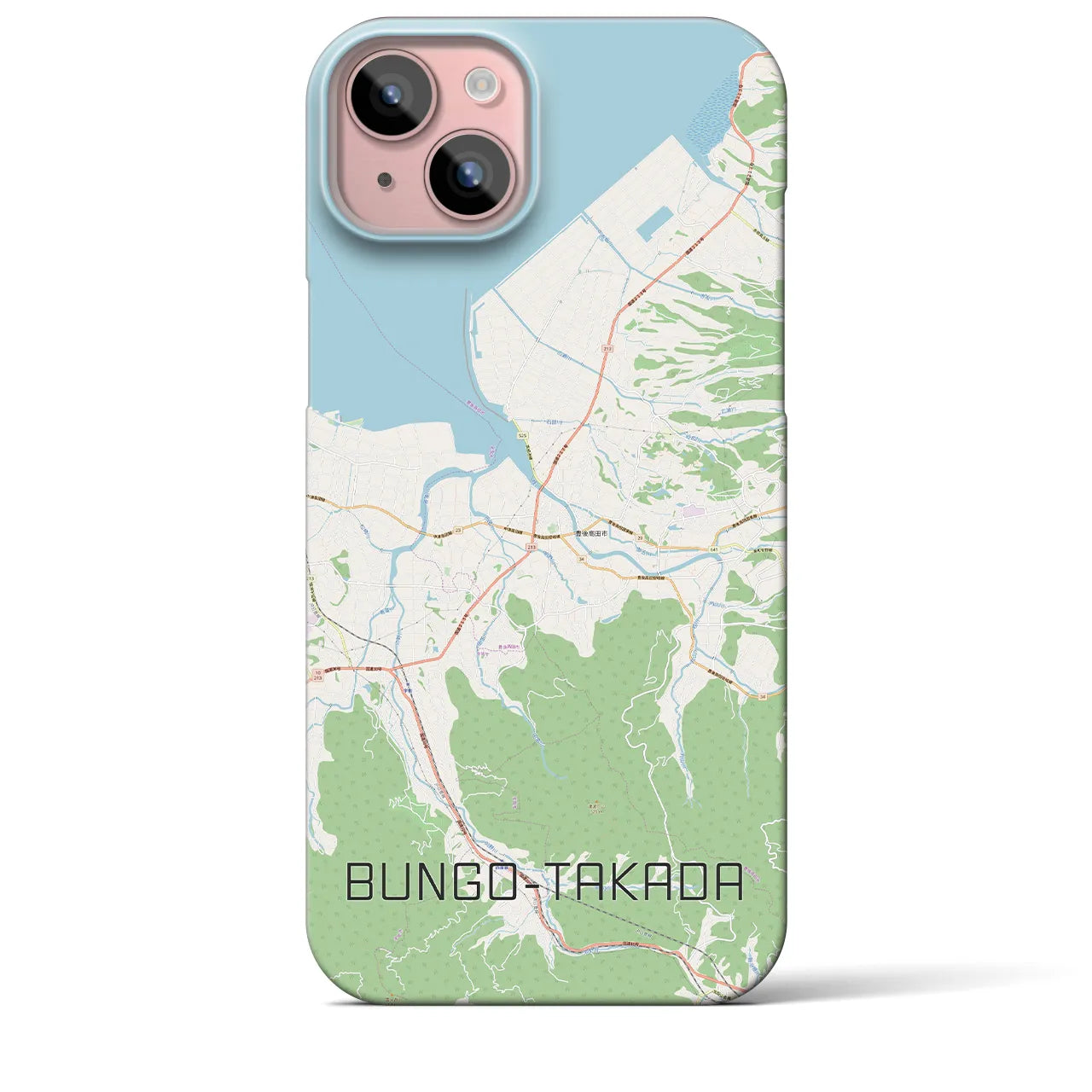 【豊後高田(大分県)】地図柄iPhoneケース(バックカバータイプ)