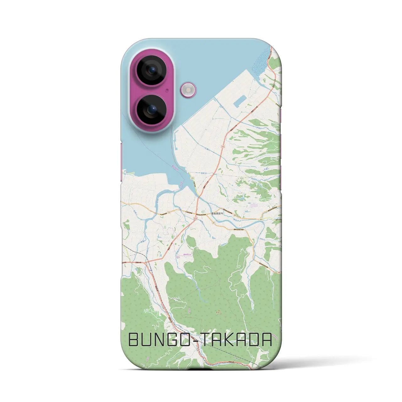 【豊後高田(大分県)】地図柄iPhoneケース(バックカバータイプ)