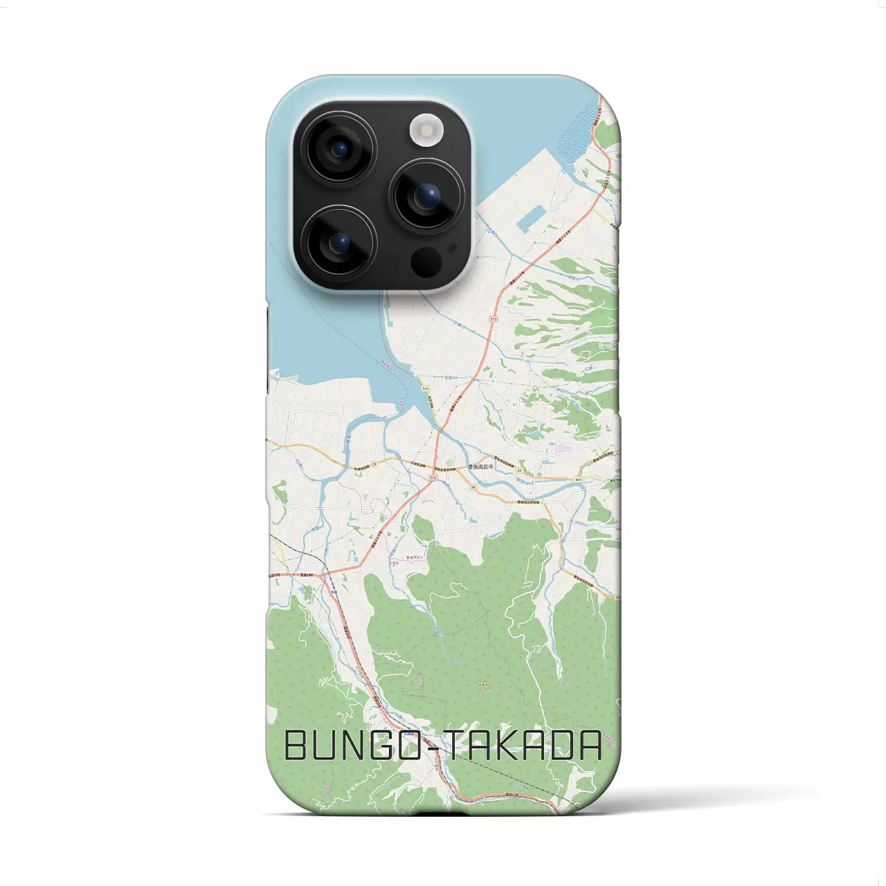【豊後高田(大分県)】地図柄iPhoneケース(バックカバータイプ)