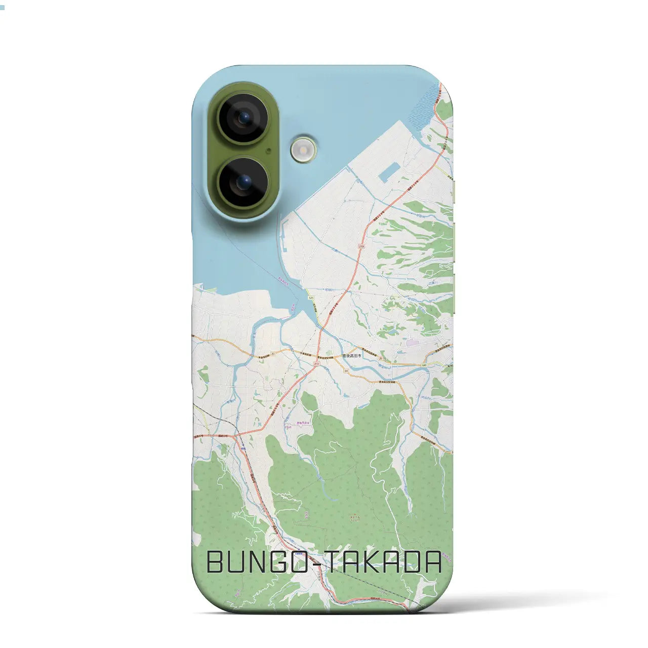 【豊後高田(大分県)】地図柄iPhoneケース(バックカバータイプ)