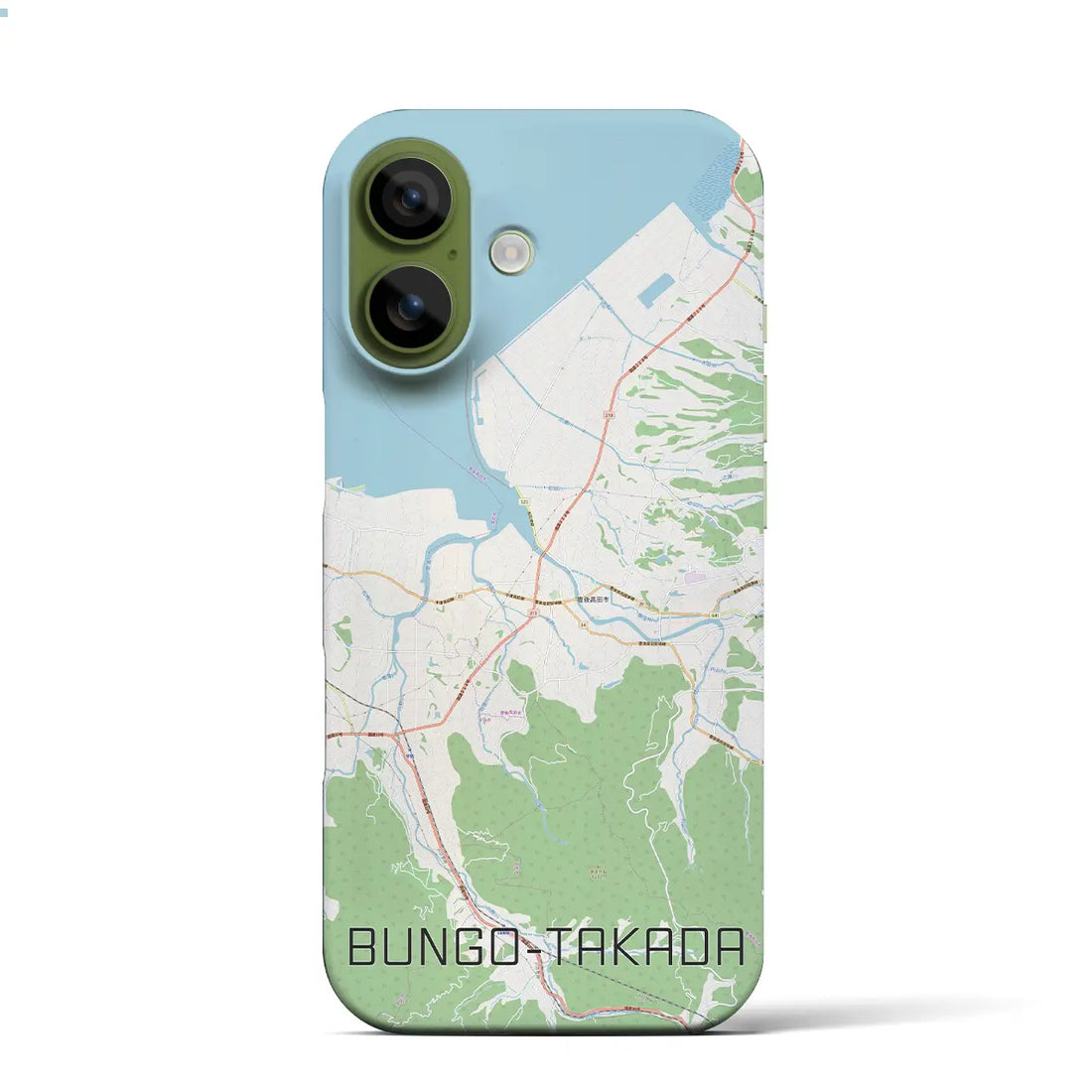 【豊後高田(大分県)】地図柄iPhoneケース(バックカバータイプ)ナチュラル・iPhone 17 Pro Max 用