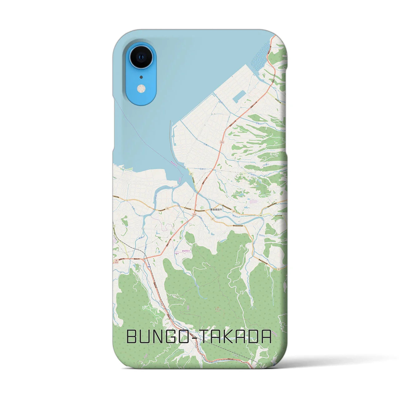 【豊後高田(大分県)】地図柄iPhoneケース(バックカバータイプ)