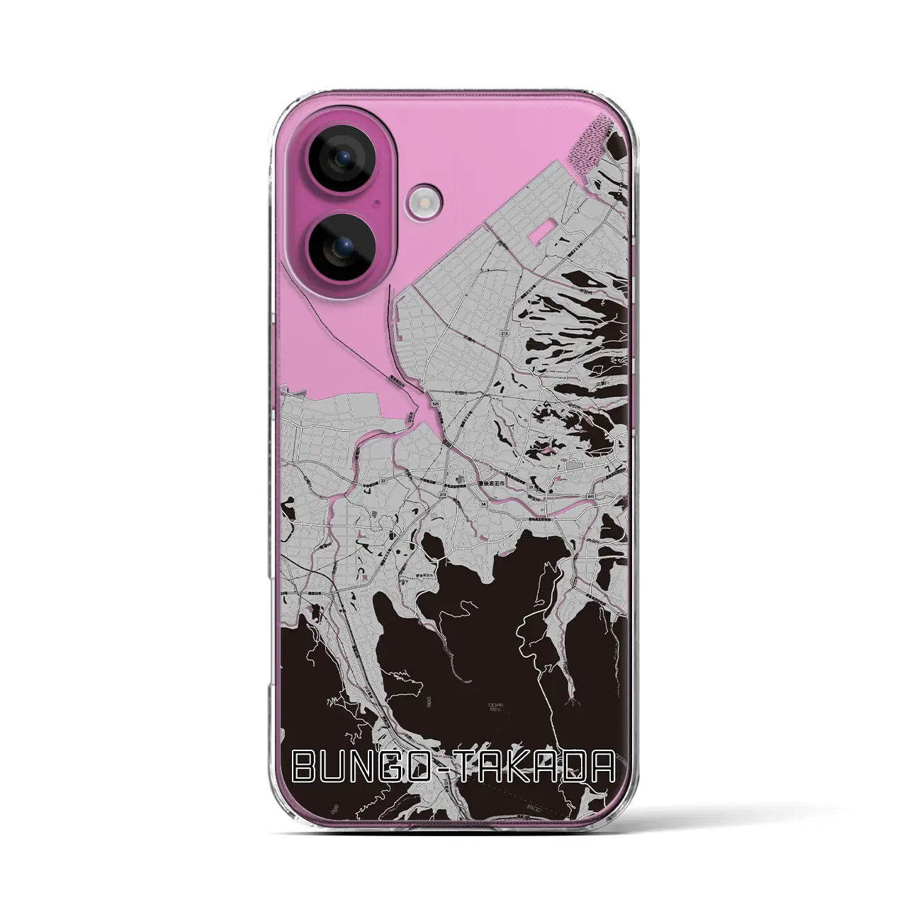 【豊後高田(大分県)】地図柄iPhoneケース(クリアタイプ)