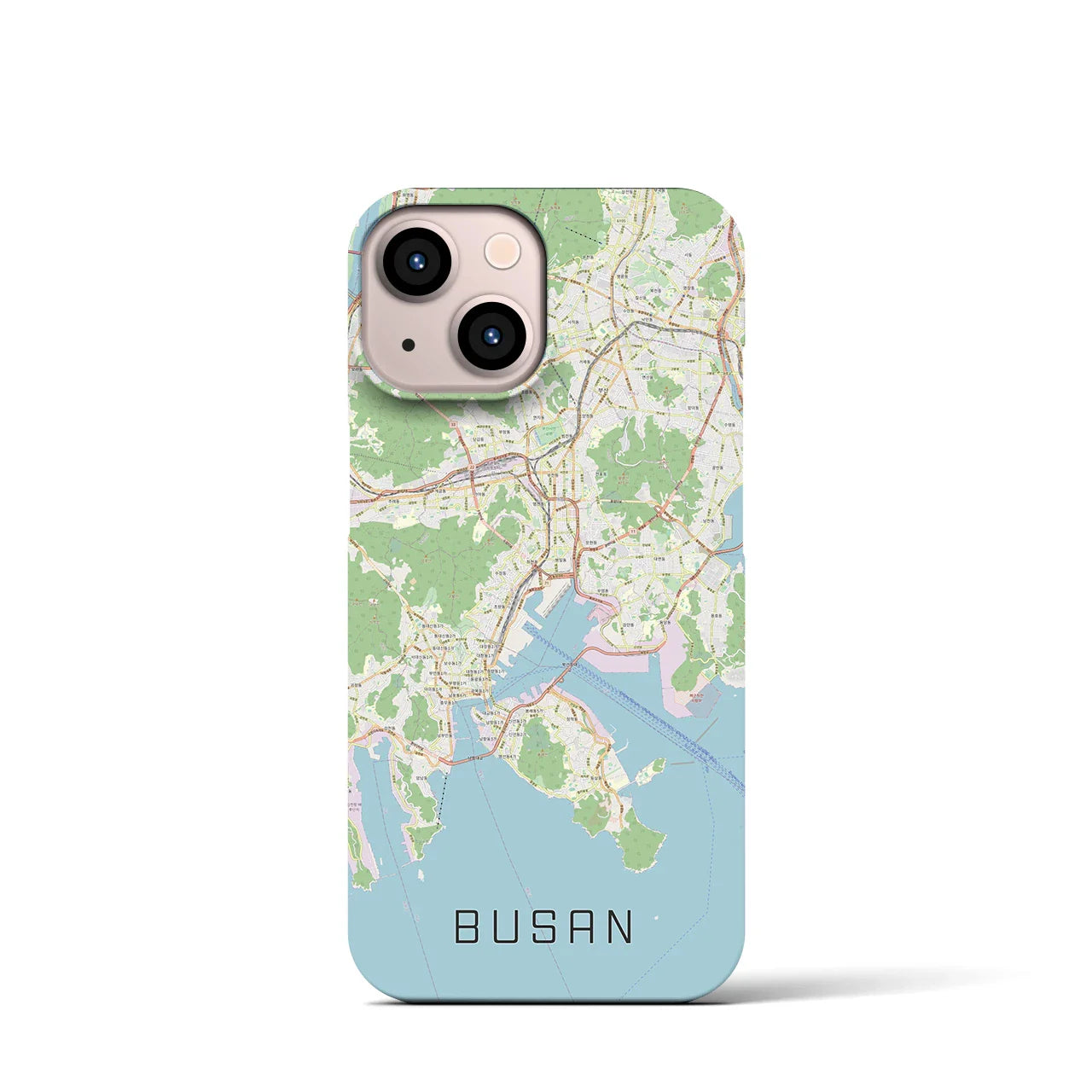 【釜山(韓国)】地図柄iPhoneケース(バックカバータイプ)