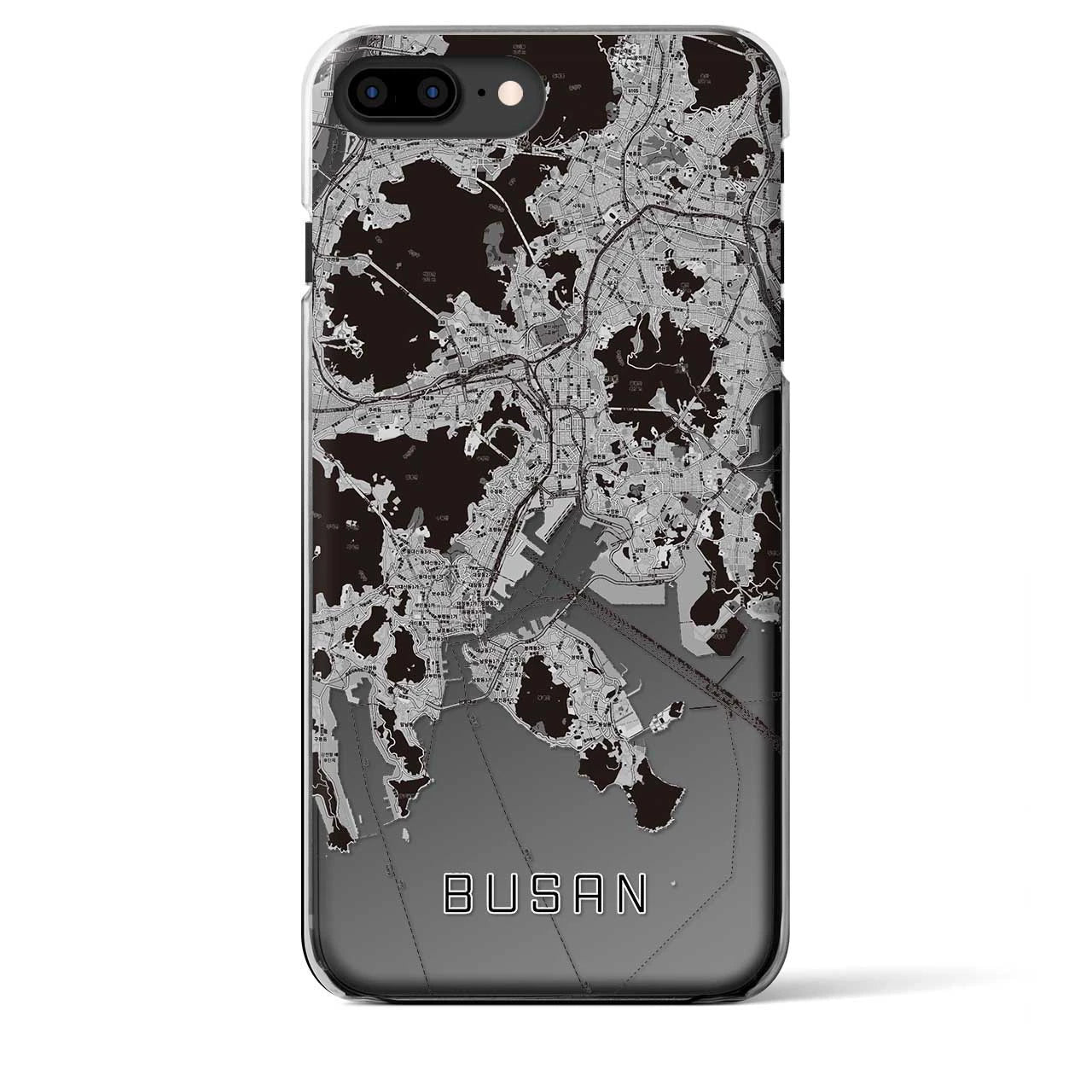【釜山(韓国)】地図柄iPhoneケース(クリアタイプ)