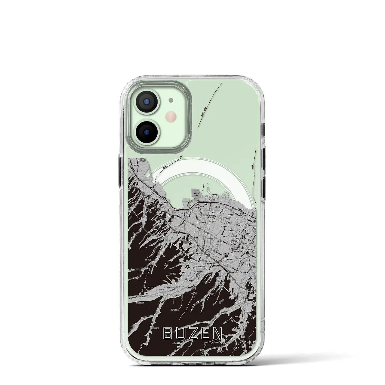【豊前(福岡県)】地図柄iPhoneケース(MagSafeタイプ)