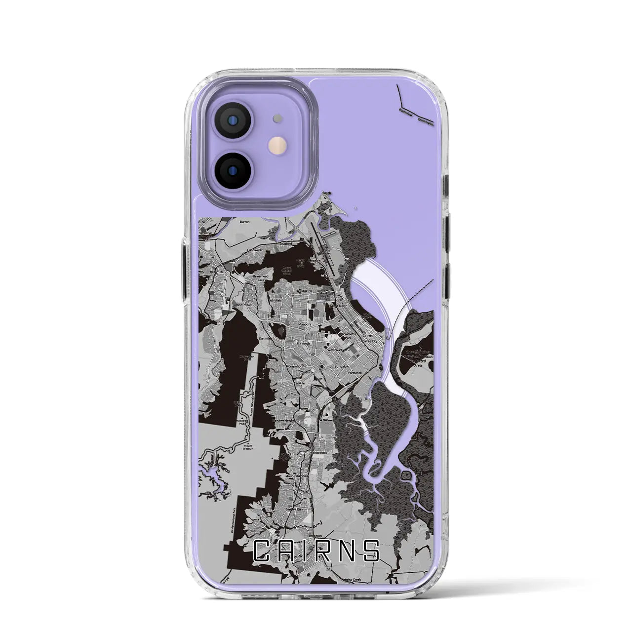 【ケアンズ(オーストラリア)】地図柄iPhoneケース(MagSafeタイプ)