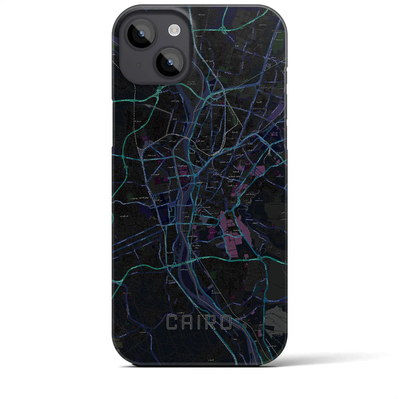 【カイロ(エジプト)】地図柄iPhoneケース(バックカバータイプ)