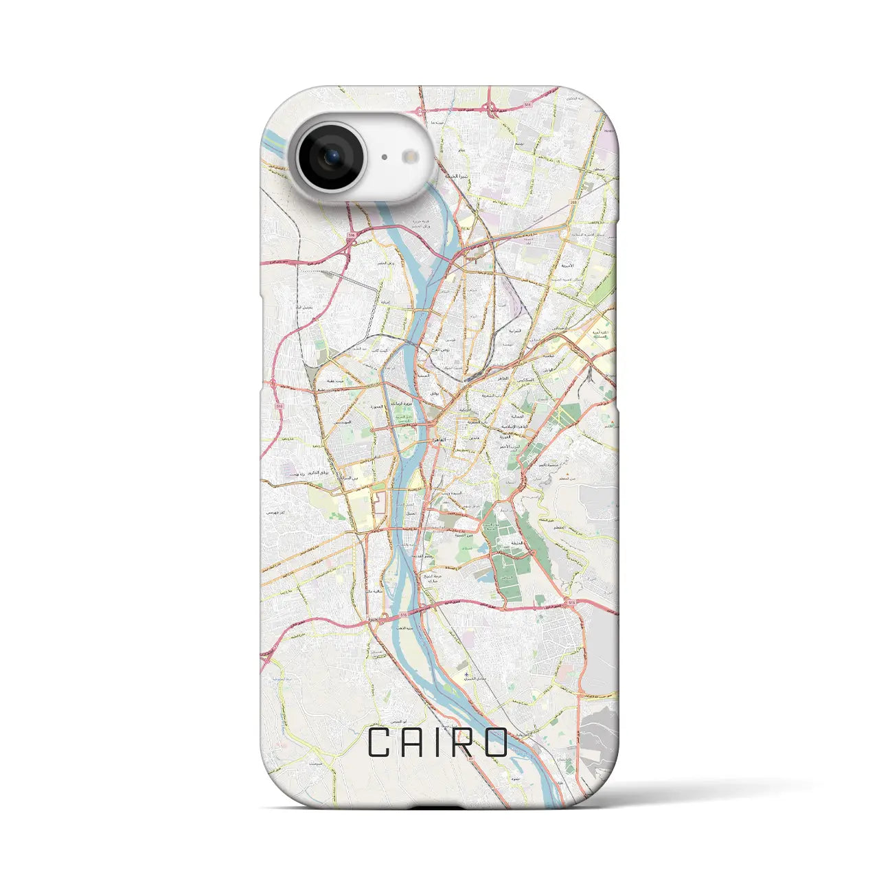 【カイロ(エジプト)】地図柄iPhoneケース(バックカバータイプ)