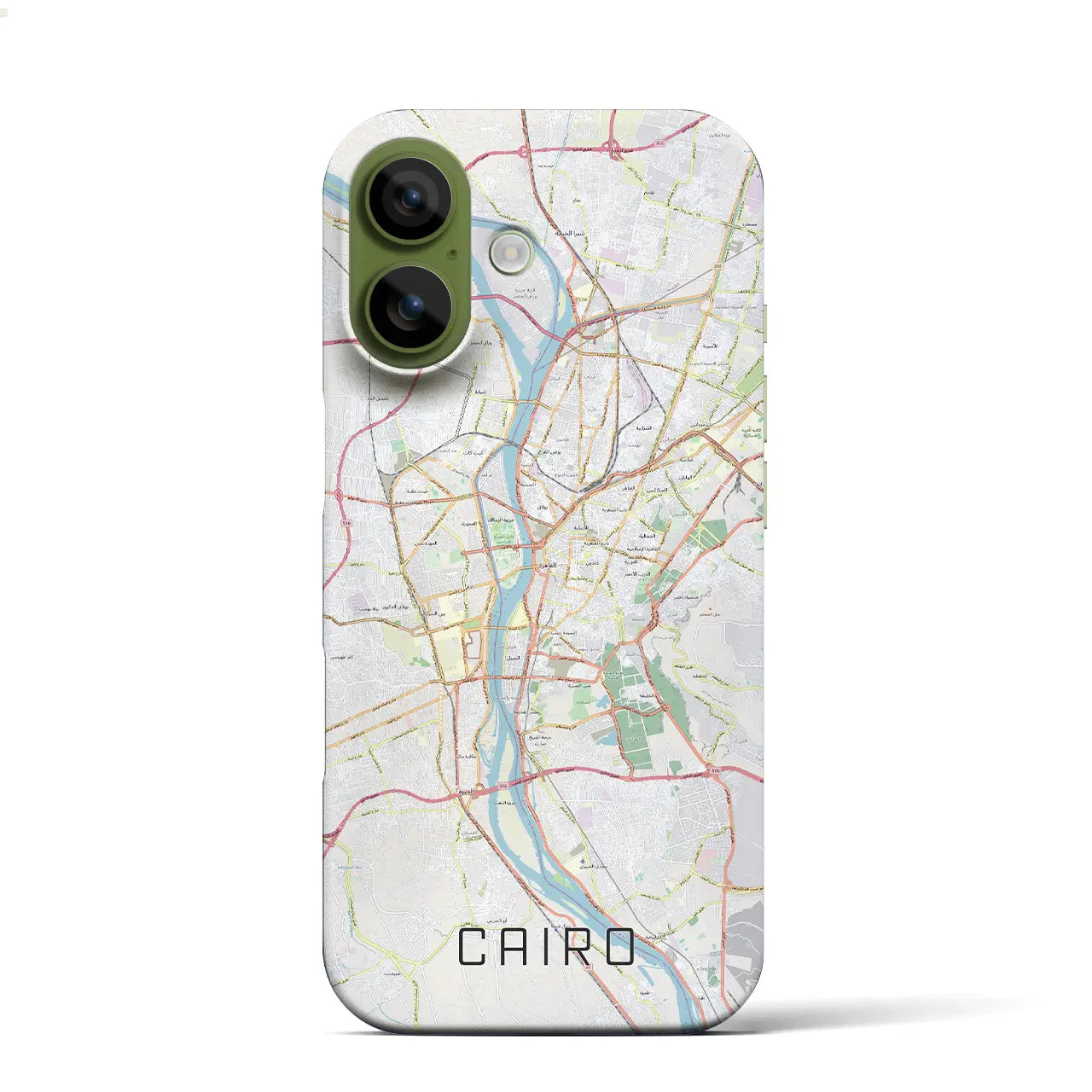 【カイロ(エジプト)】地図柄iPhoneケース(バックカバータイプ)