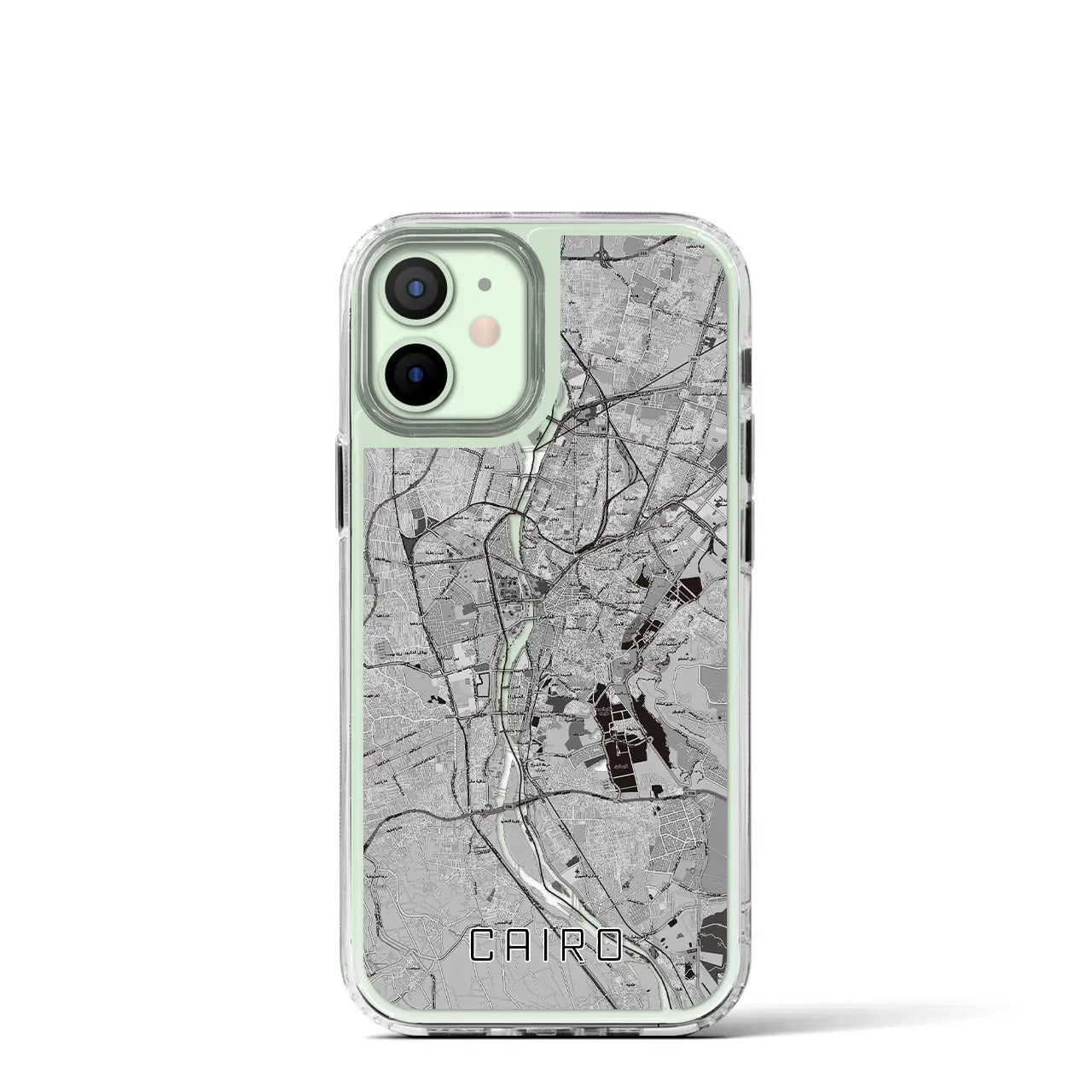 【カイロ(エジプト)】地図柄iPhoneケース(MagSafeタイプ)