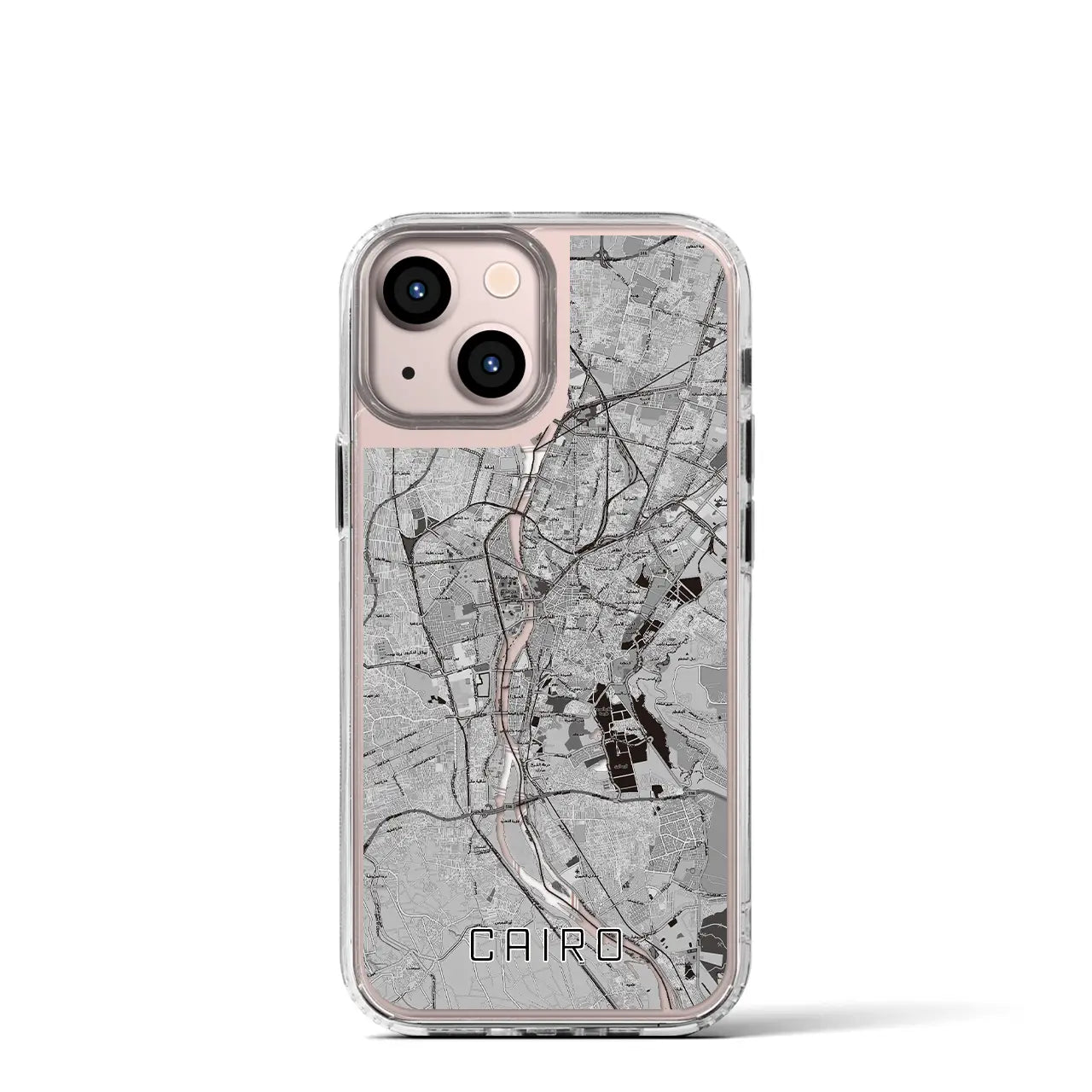 【カイロ(エジプト)】地図柄iPhoneケース(MagSafeタイプ)